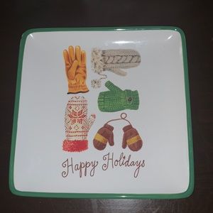Angela Staehling “Happy Holidays” mitten plate